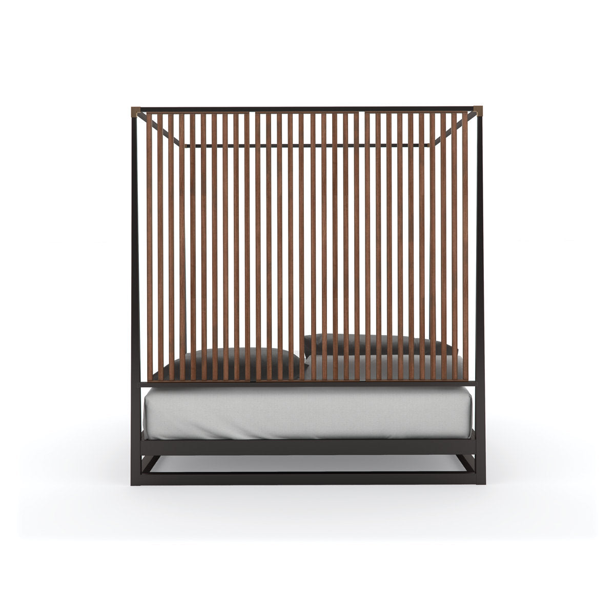 Pinstripe Canopy Bed