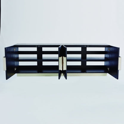 Pleated Solid Wood TV Stand for TVs up to 88"