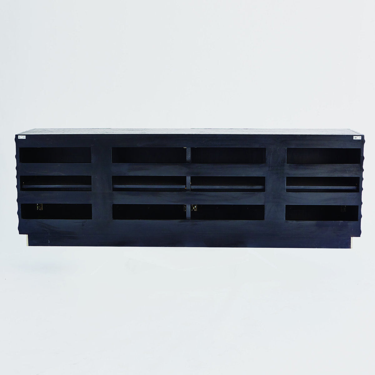 Pleated Solid Wood TV Stand for TVs up to 88"