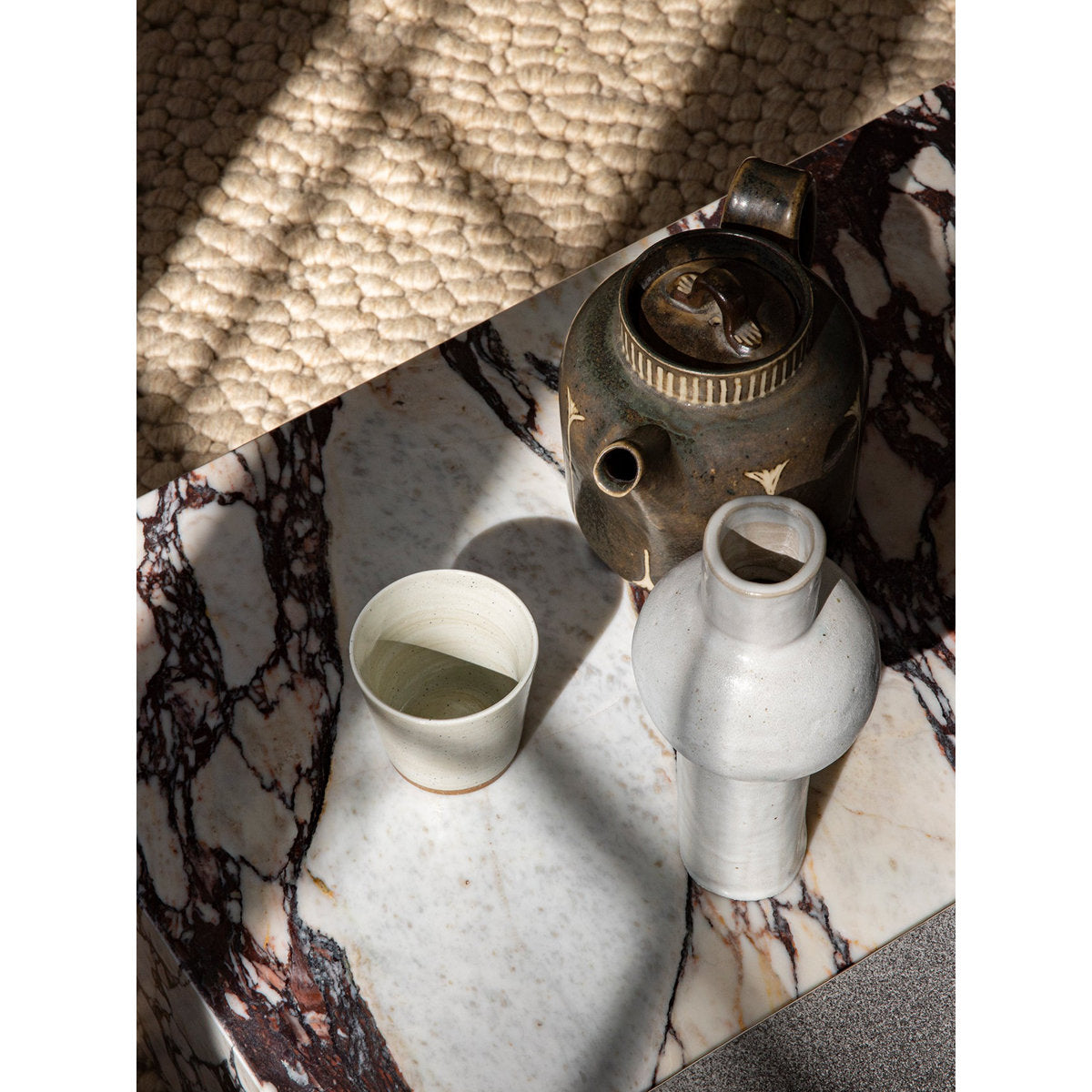 Plinth Marble Coffee Table
