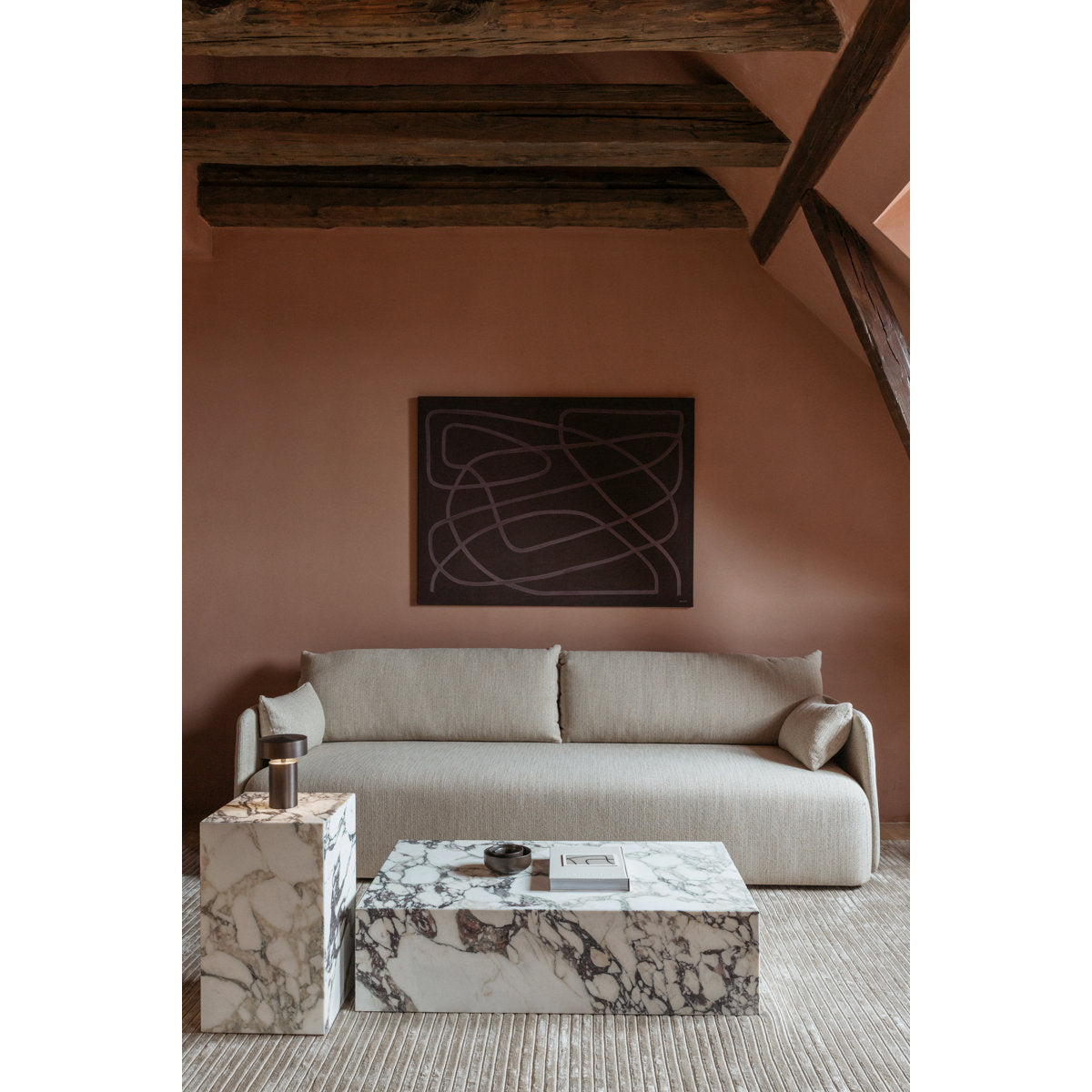 Plinth Marble Coffee Table