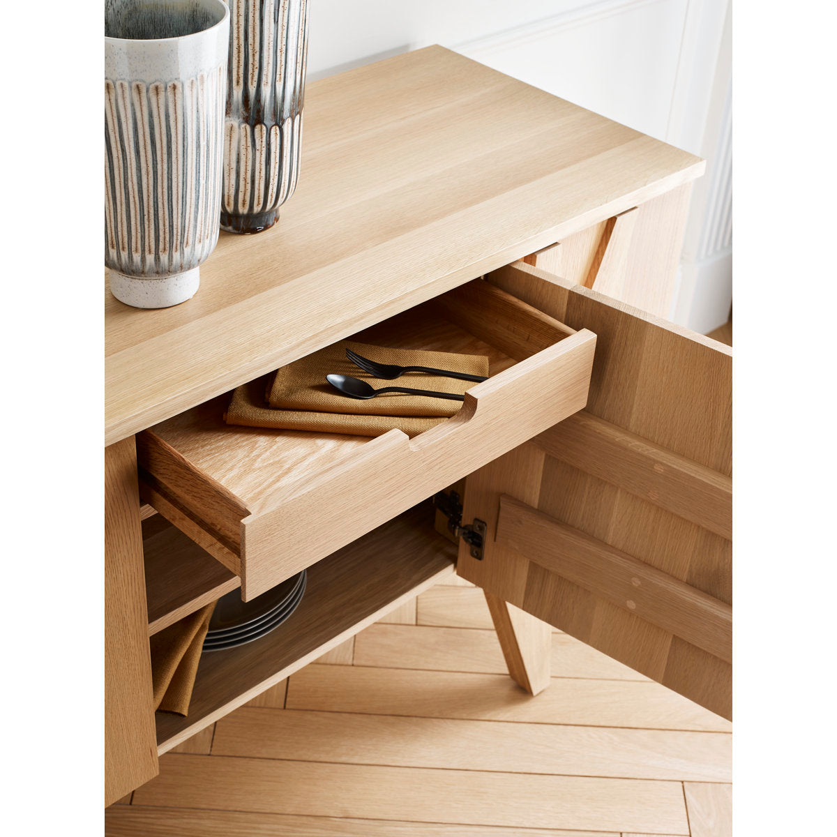 Portfolio120 Yarrow 70.5'' W Solid Wood Sideboard