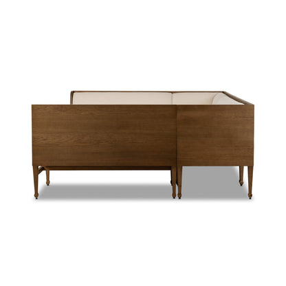 Priscilla Dining Banquette U Shape 101"-Crypton Wayfarer Snow