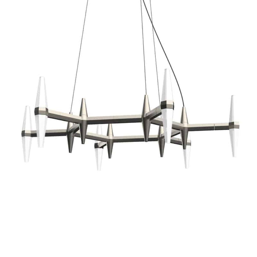 Prism 6 - Light Unique/Statement Novelty LED Chandelier