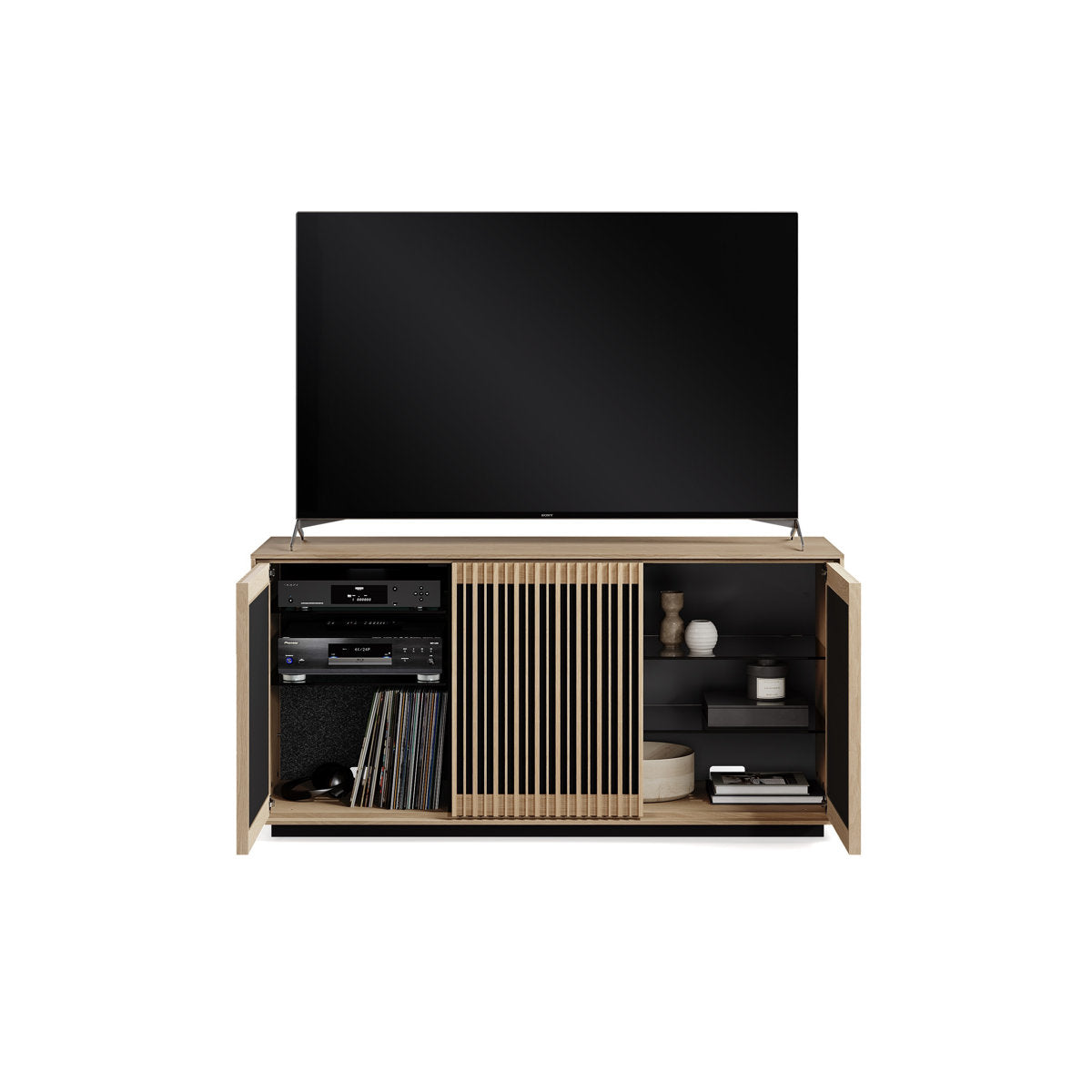 Profile 3-Door Media Storage Console