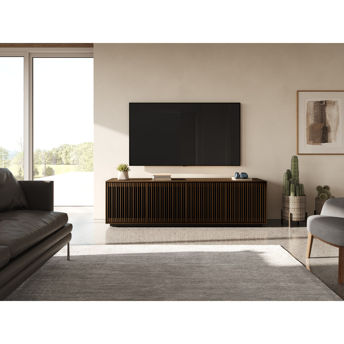 Profile 4-Door Media Storage Cabinet