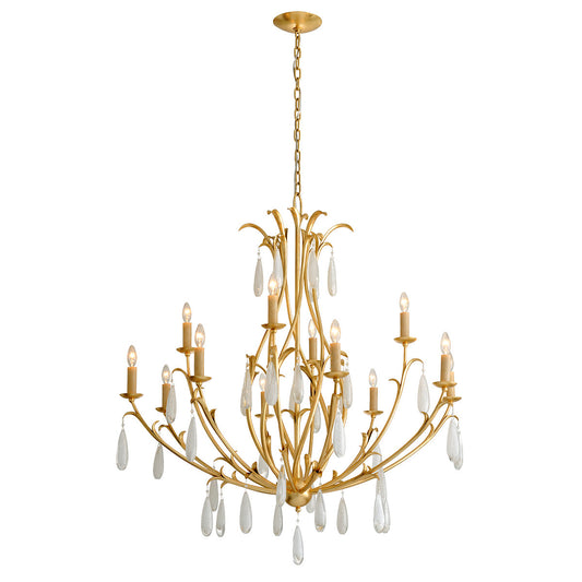 Prosecco 12 - Light Candle Style Tiered Chandelier
