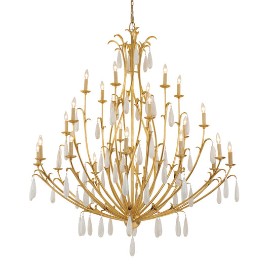 Prosecco 24 - Light Candle Style Tiered Chandelier