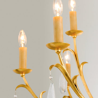 Prosecco 6 - Light Candle Style Tiered Chandelier