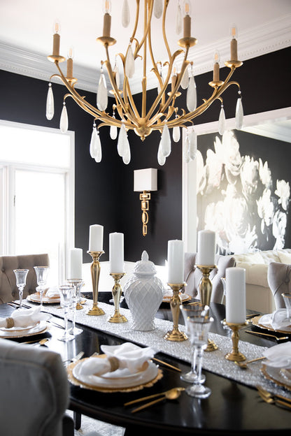 Prosecco 8 - Light Candle Style Tiered Chandelier