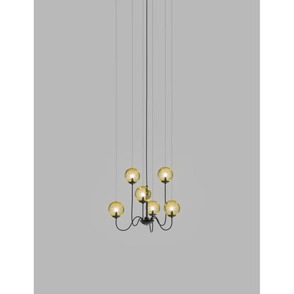 Puppet Suspension 6P Smoky Transparent Matt Black 1 G9 Ul