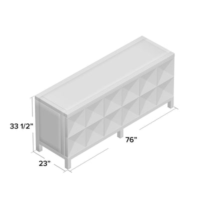 Quadrant 76'' W Solid Wood Sideboard