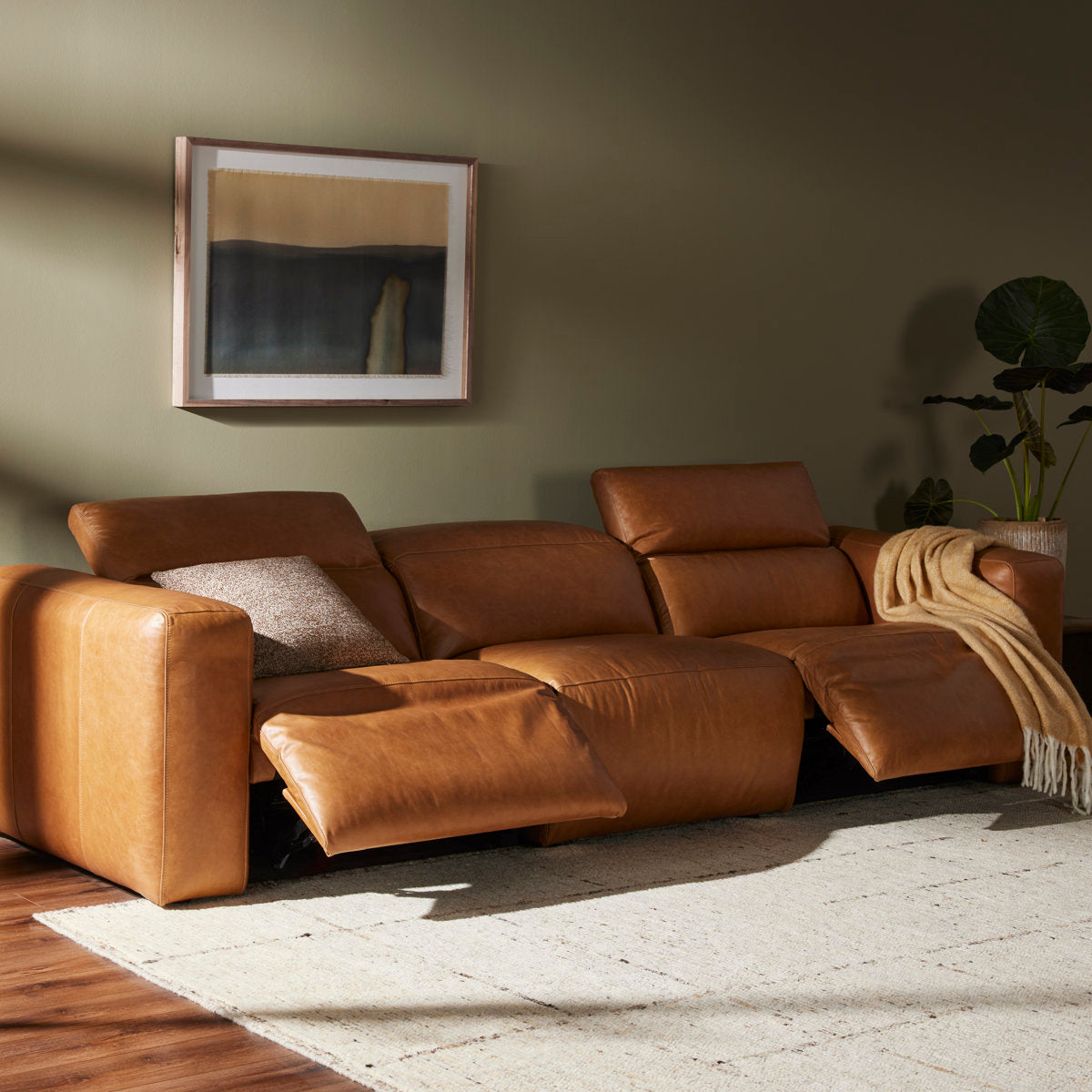 Radley 124" Leather Power Reclining Sofa