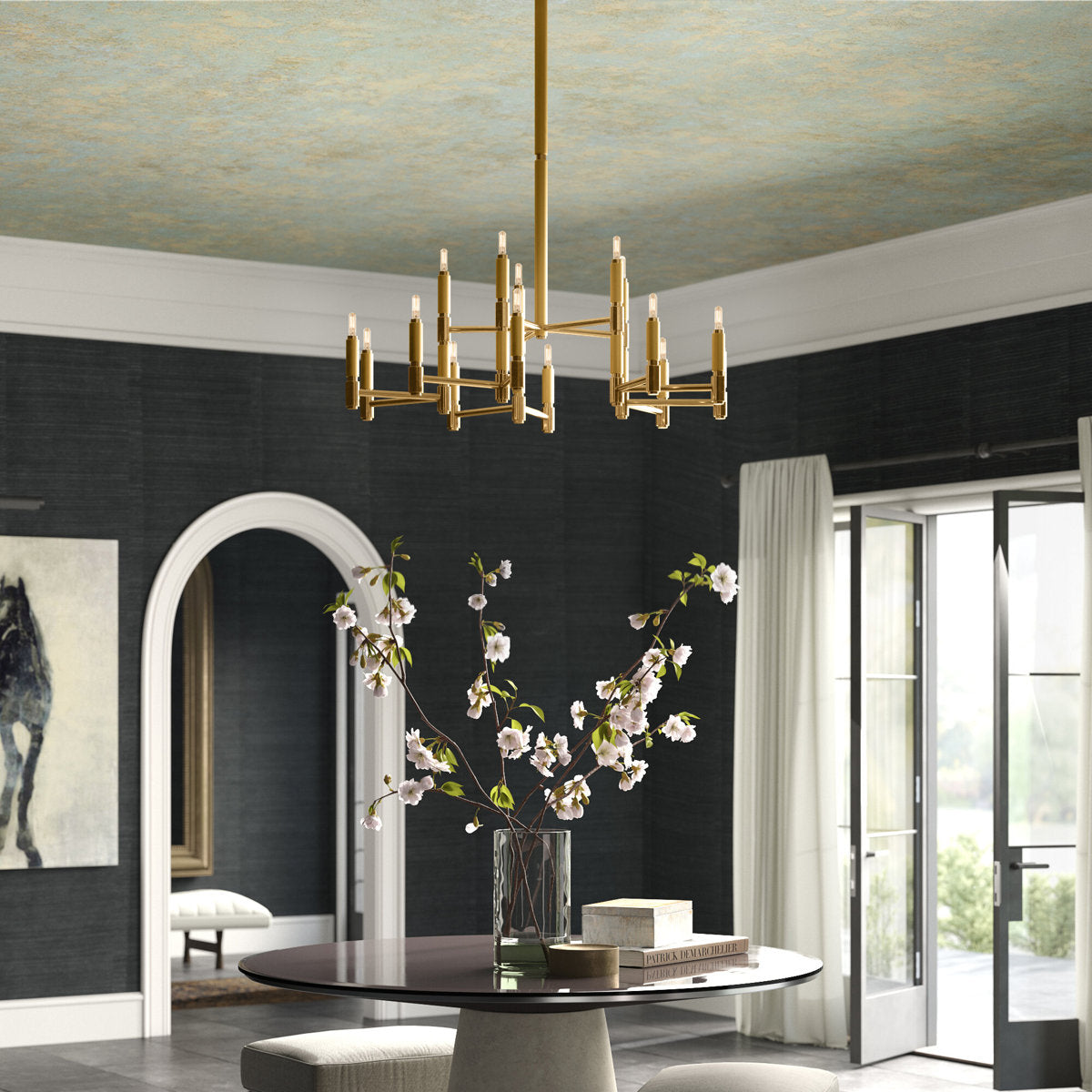 Ralph Lauren Barrett 15 Light Chandelier