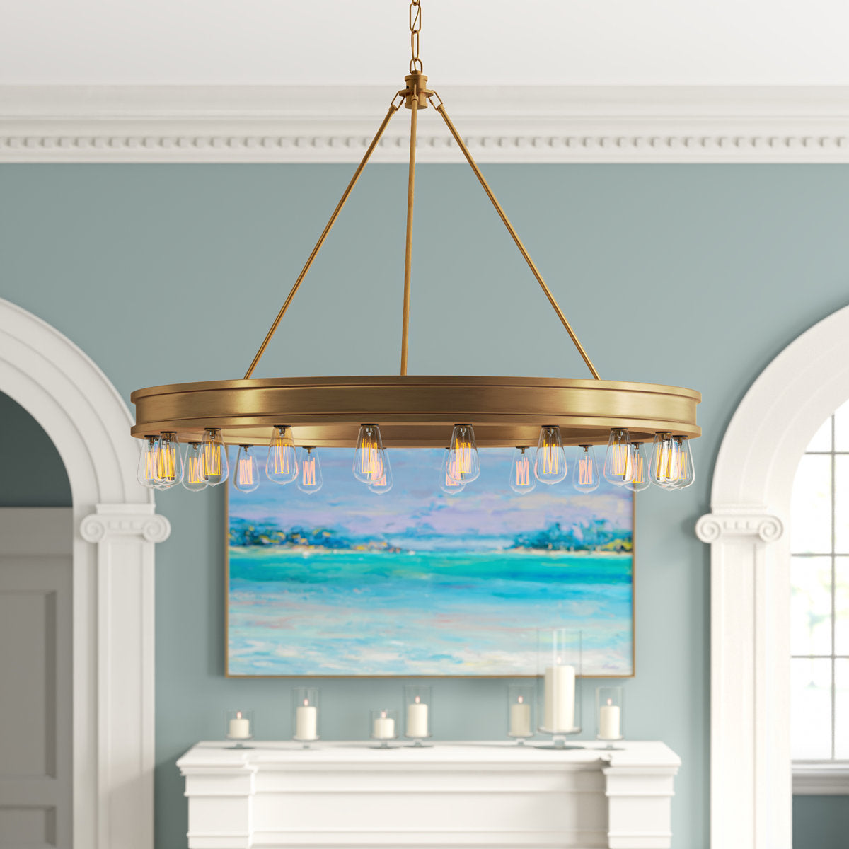 Ralph Lauren Roark 20 Light Chandelier