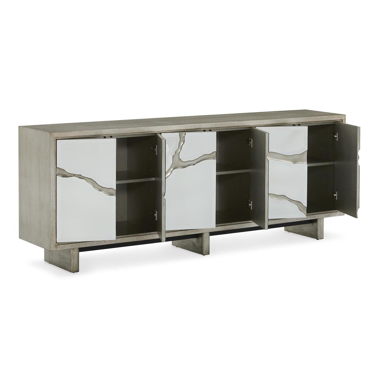 Ravine Silver Credenza