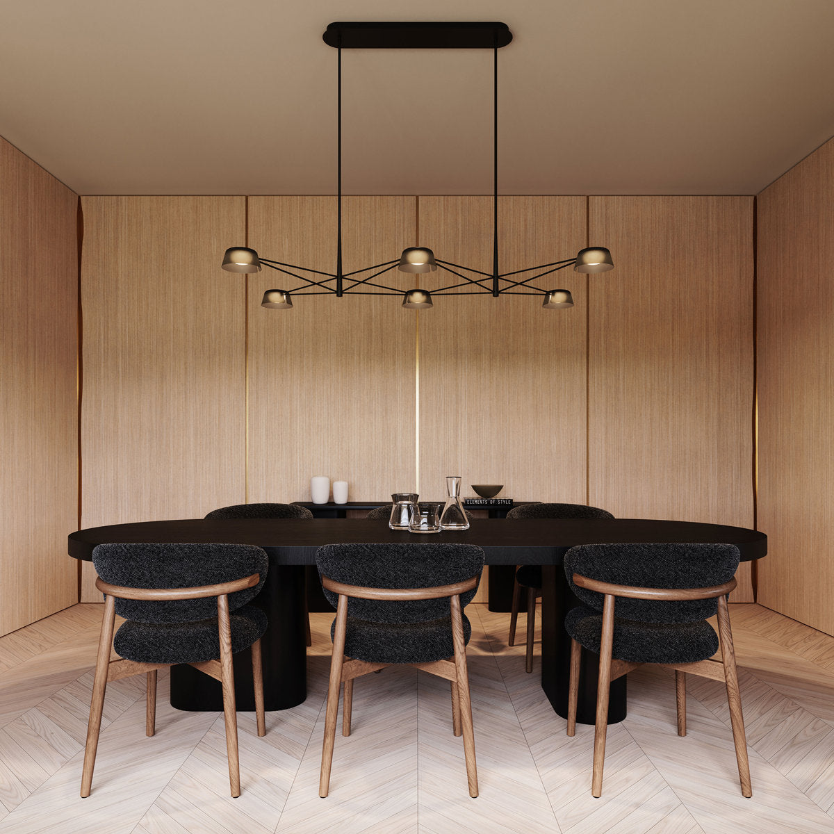Ray 6 - Light LED Chandelier