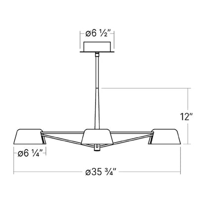 Ray LED Chandelier