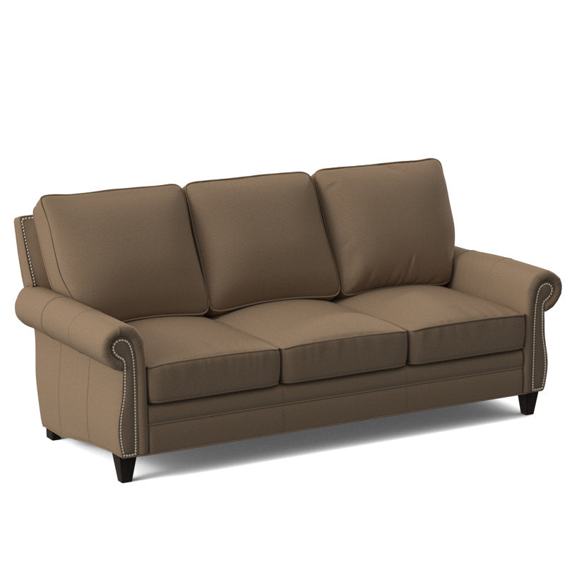 Reddish Leather Sofa