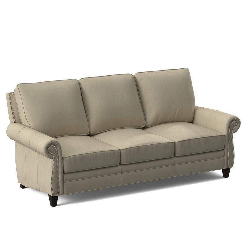 Reddish Leather Sofa