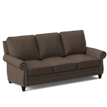 Reddish Leather Sofa