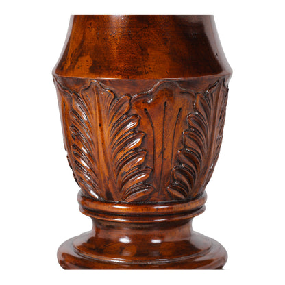 Reeded Oval Solid Wood Dining Table