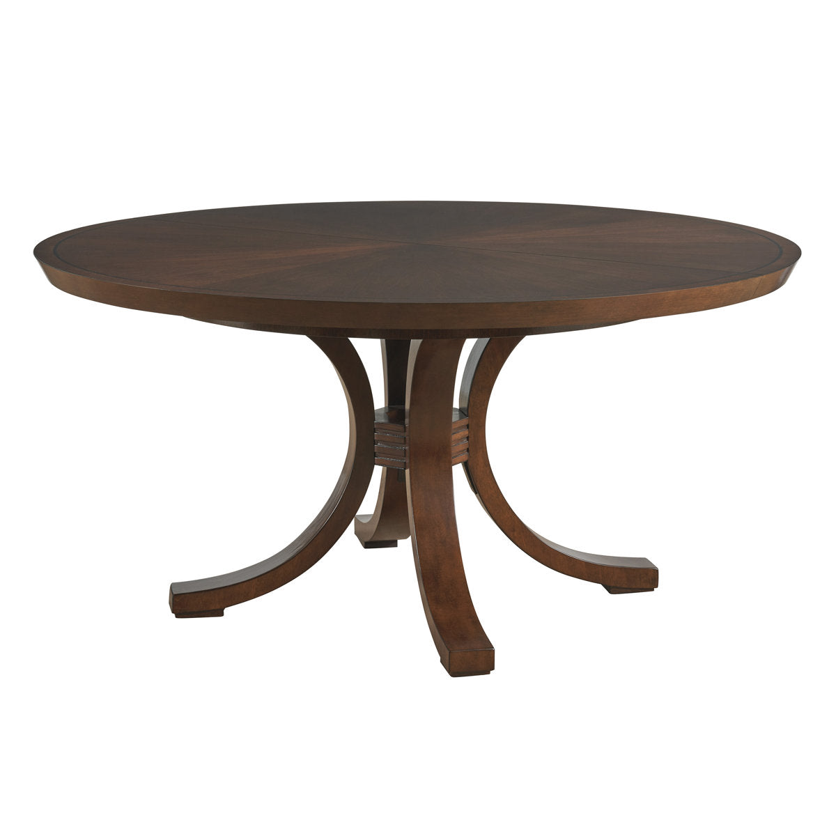 Rendezvous Round Walnut Wood Dining Table