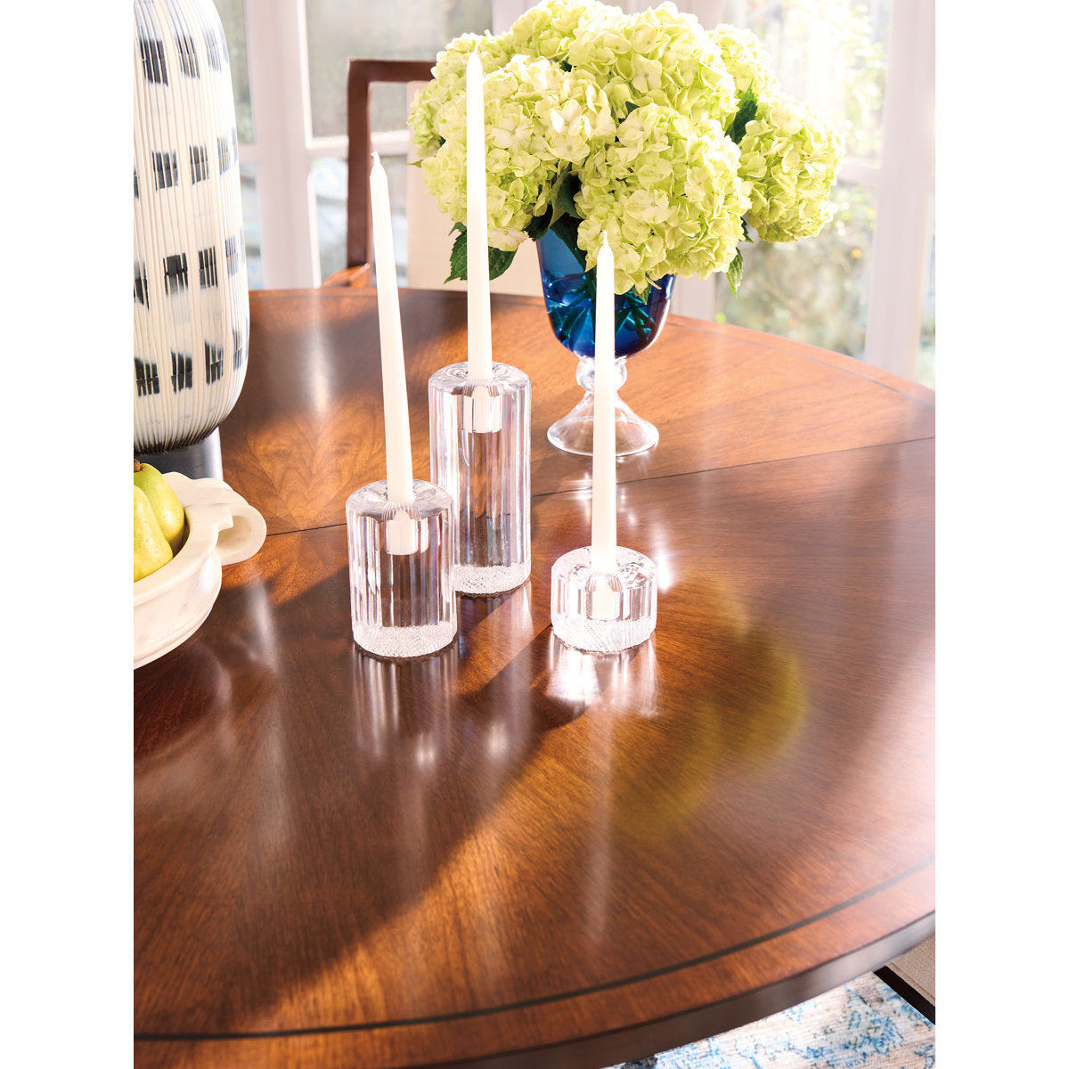 Rendezvous Round Walnut Wood Dining Table