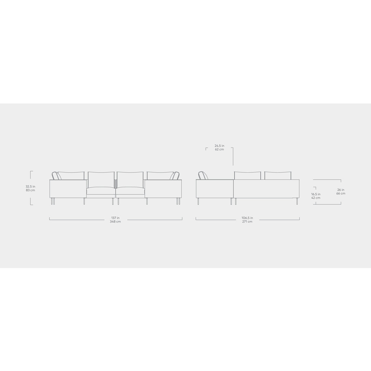 Renfrew U Shaped Sectional