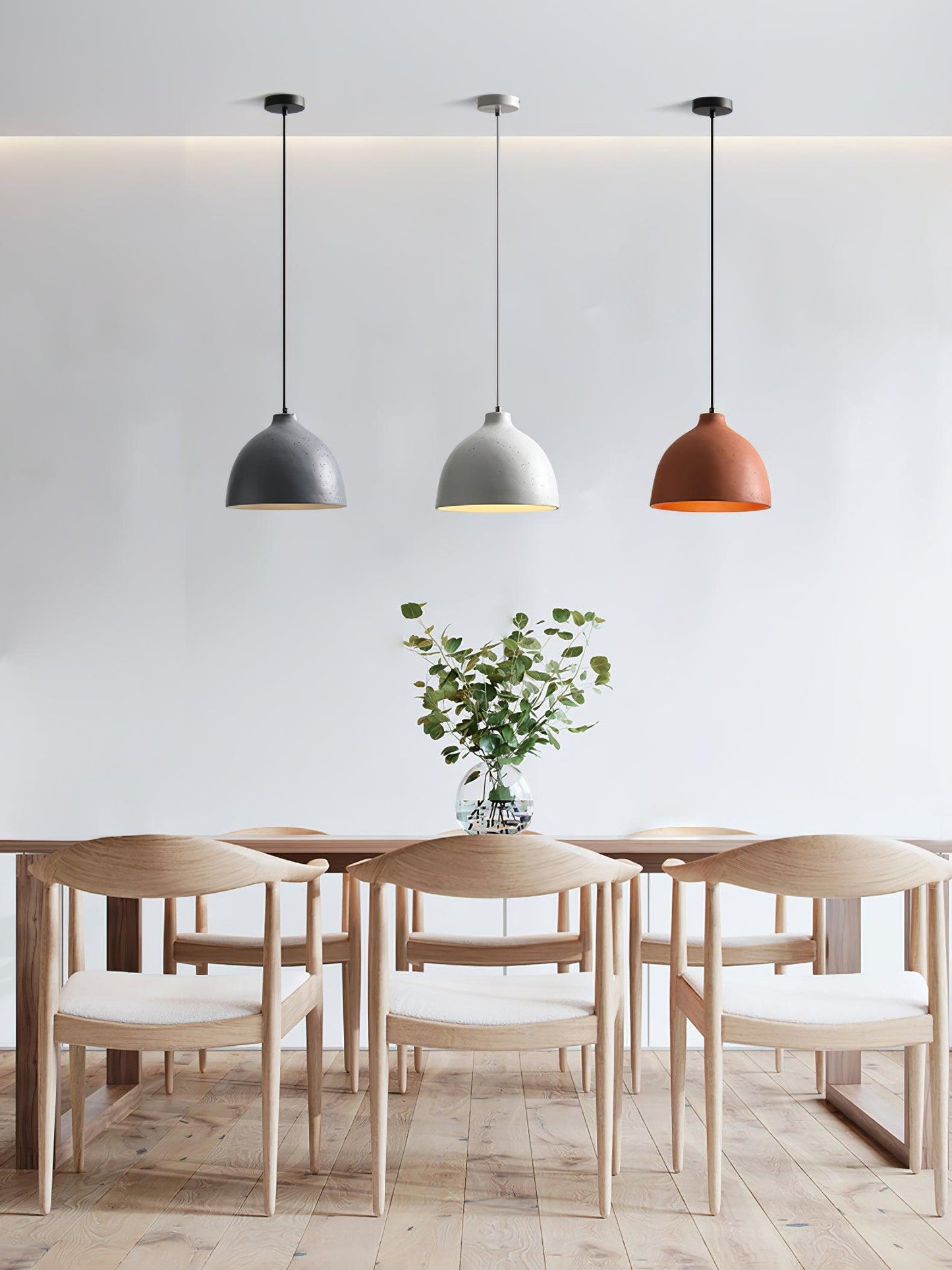 Resin Bowl Pendant Lamp