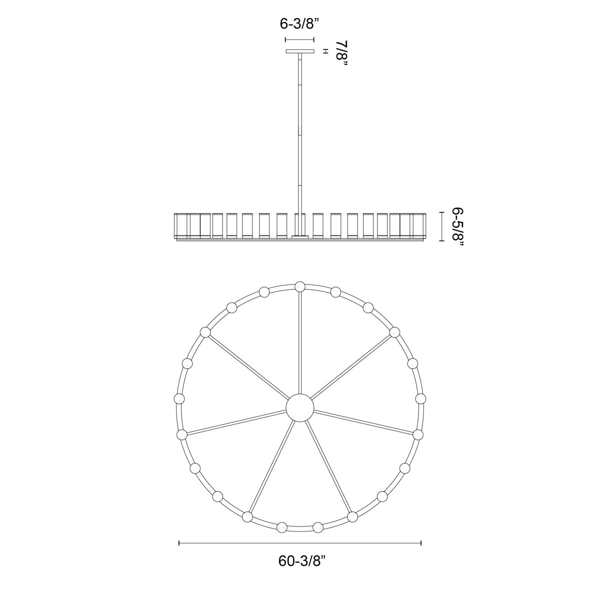 Revolve 21 - Light Chandelier