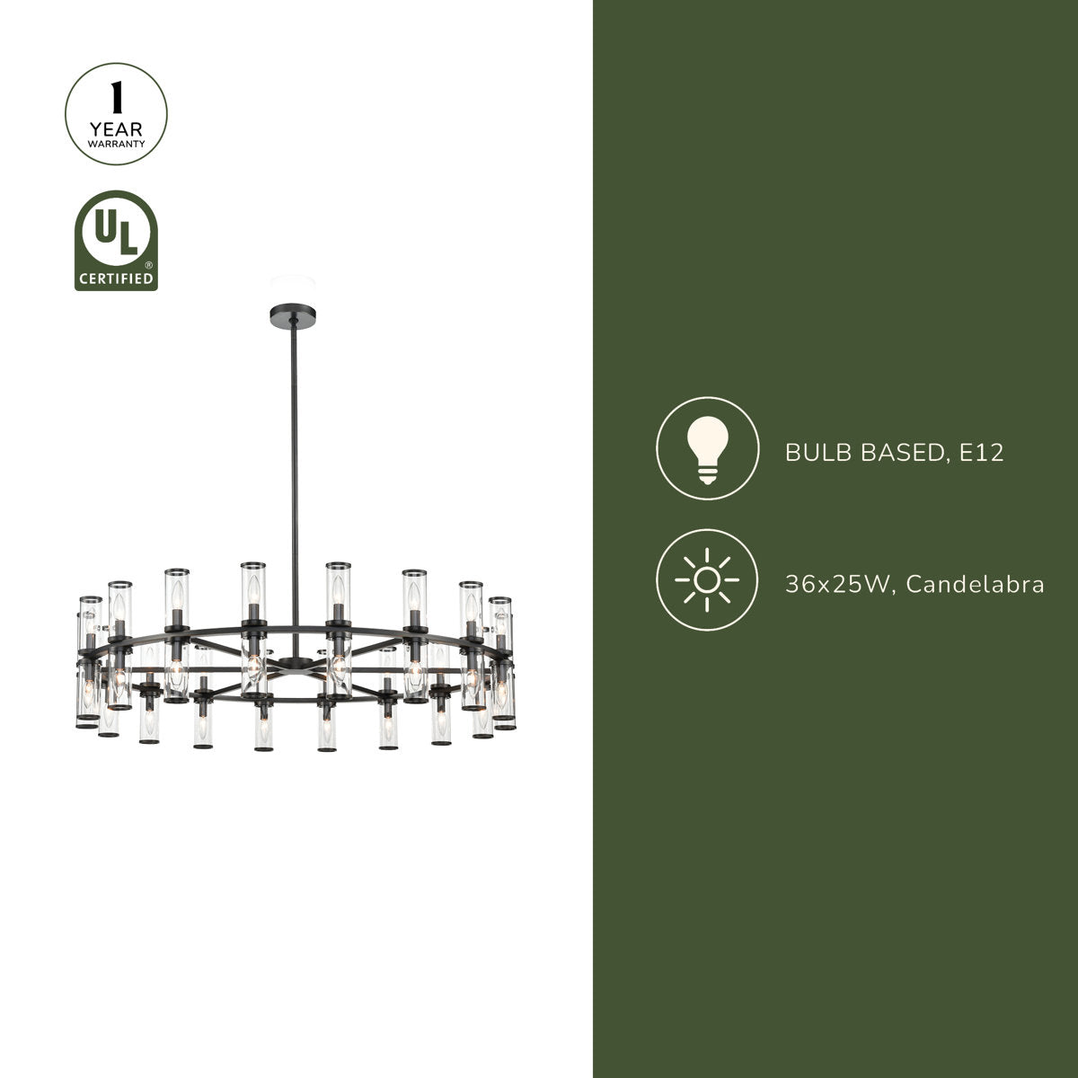 Revolve 36 - Light Chandelier