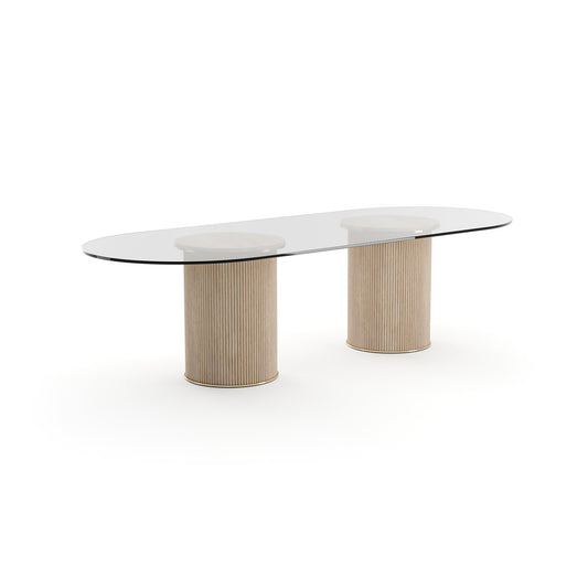 Rhythm Glass Dining Table