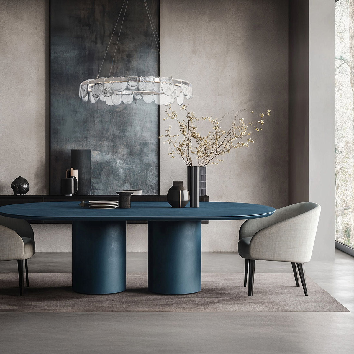 Riverbed Circular LED Pendant - Oil Rubbed Bronze