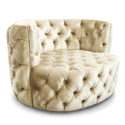 Rockwell Swivel Tufted Barrel Chair