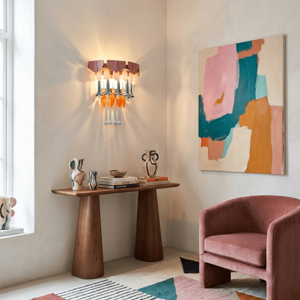 Roselle Ceramic Fringe Wall Lamp