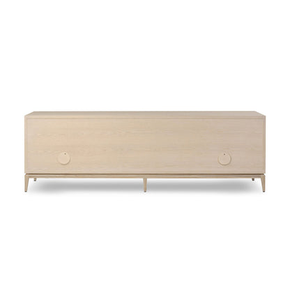 Rosenell Media Console-Oak Solid