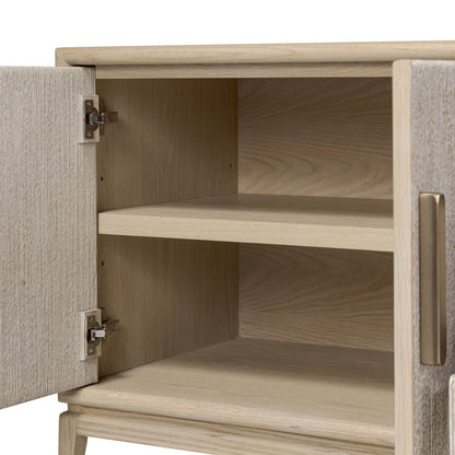 Rosenell Media Console-Oak Solid