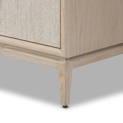 Rosenell Media Console-Oak Solid