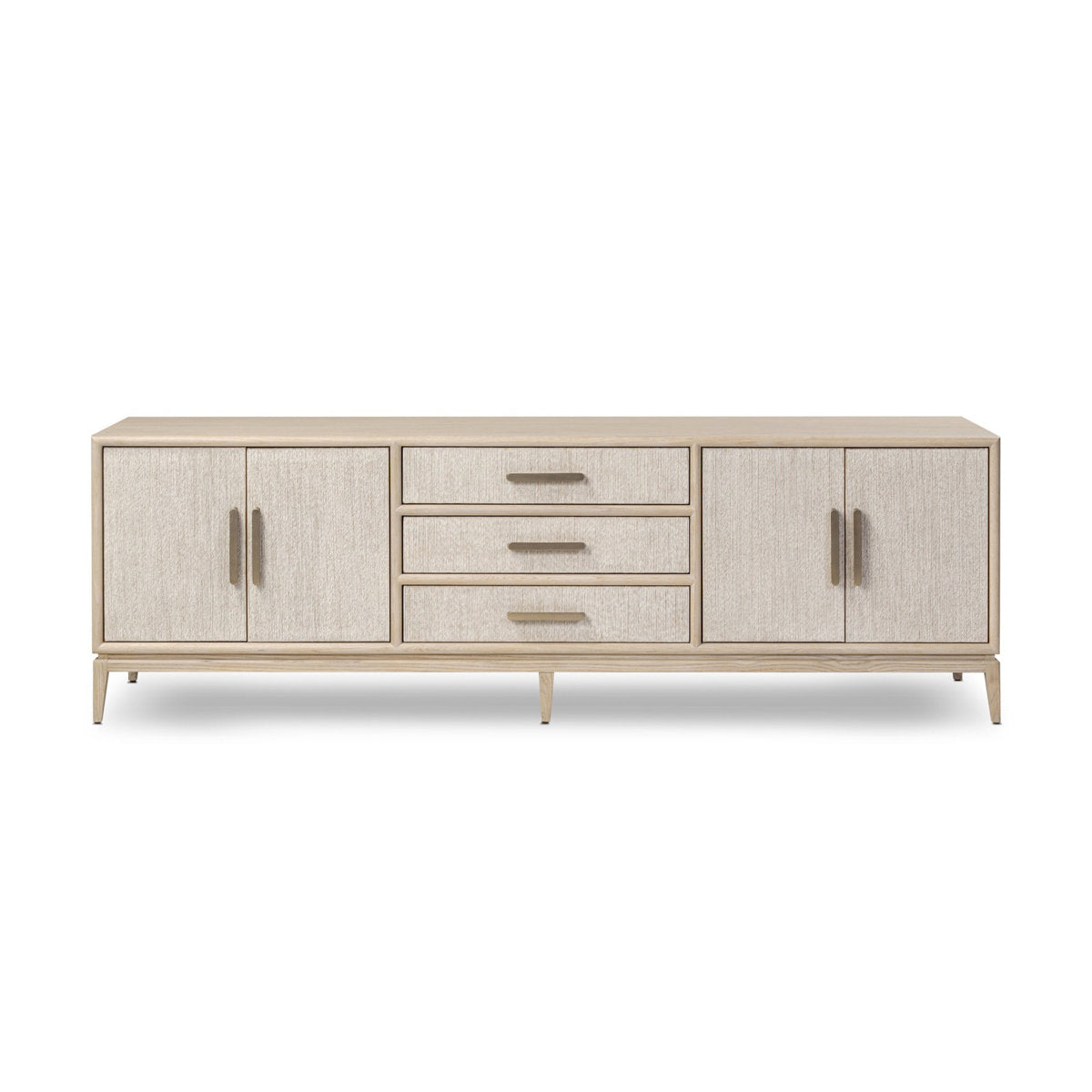 Rosenell Media Console-Oak Solid