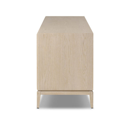 Rosenell Media Console-Oak Solid