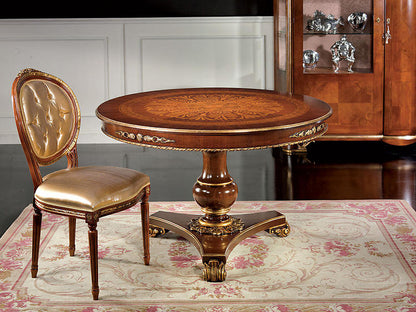 Rosewood Solid Wood Pedestal Dining Table