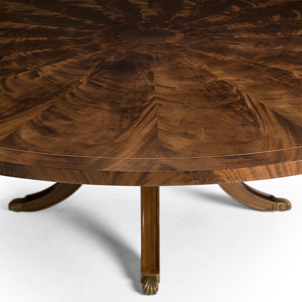 Round Mahogany Dining Table For Seating 10-12 People