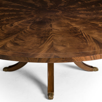 Round Mahogany Dining Table For Seating 10-12 People