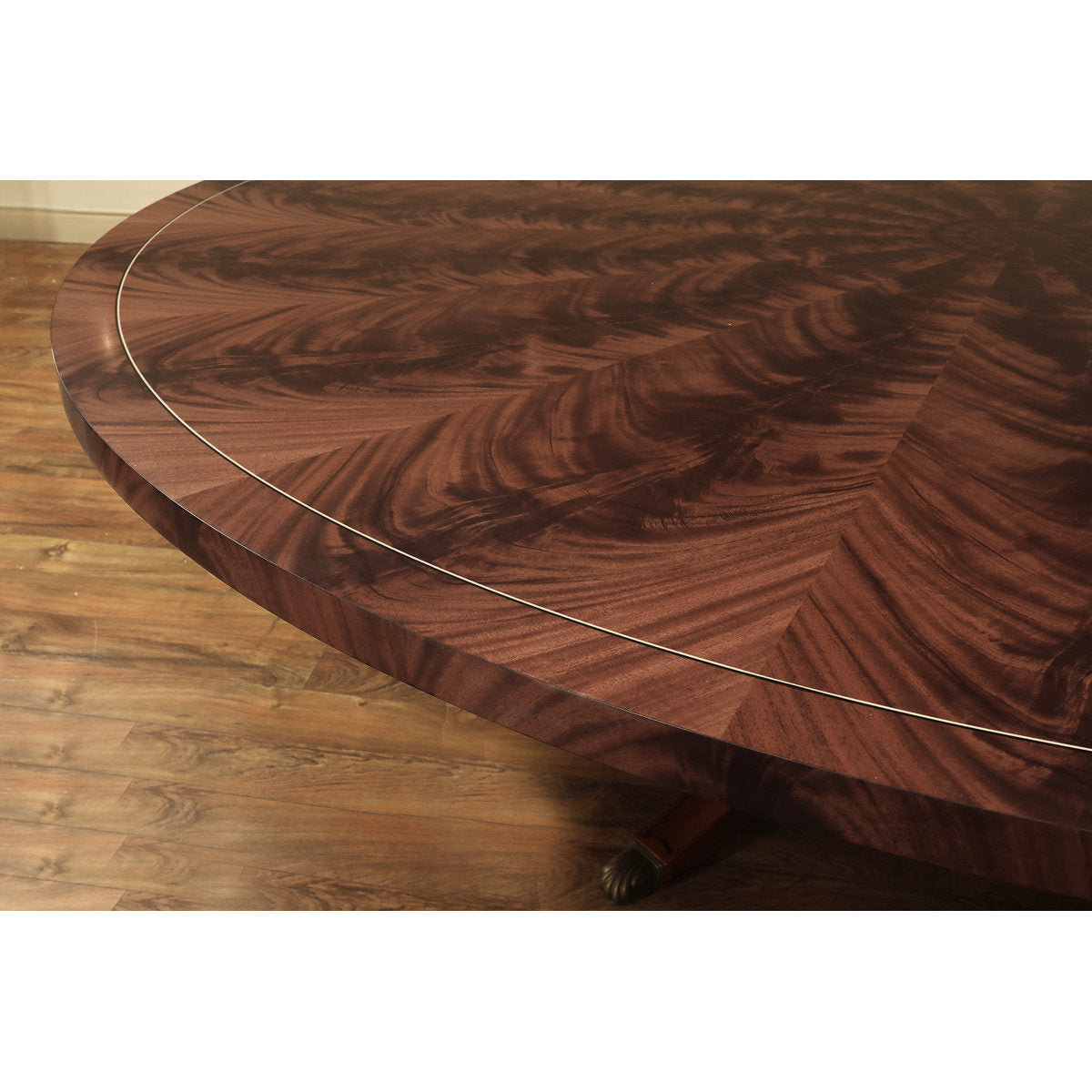 Round Mahogany Dining Table For Seating 10-12 People
