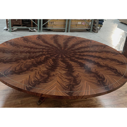 Round Mahogany Dining Table For Seating 10-12 People