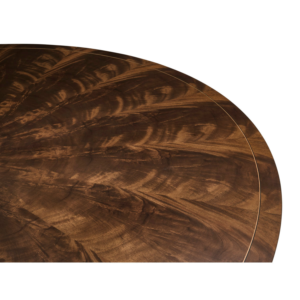 Round Mahogany Dining Table For Seating 10-12 People