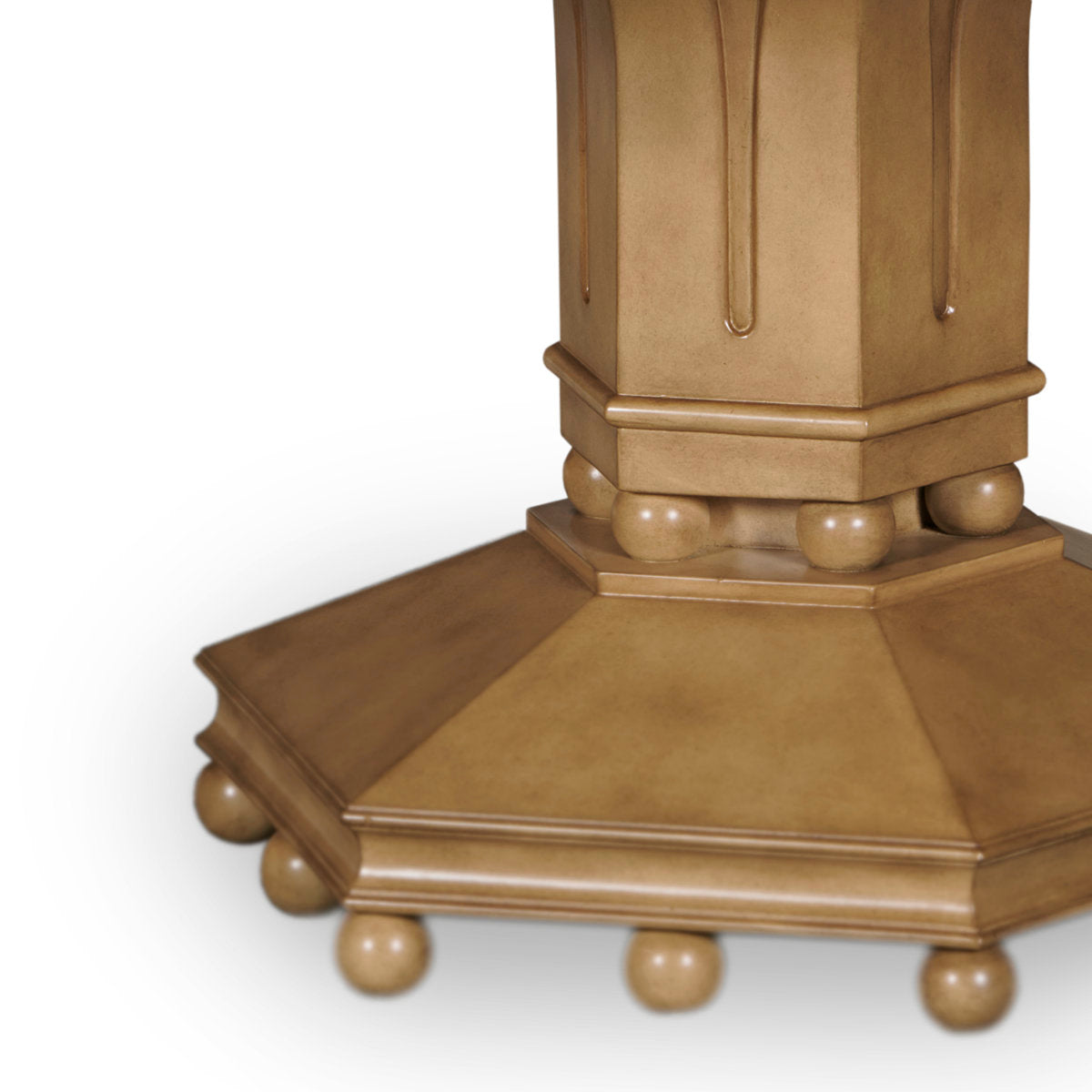 Round Mahogany Wood Dining Table