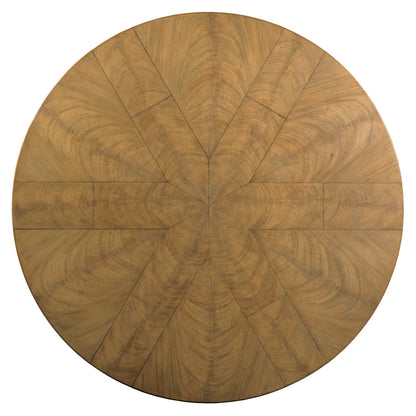 Round Mahogany Wood Dining Table
