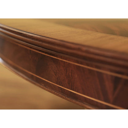 Round Mahogany Wood Dining Table